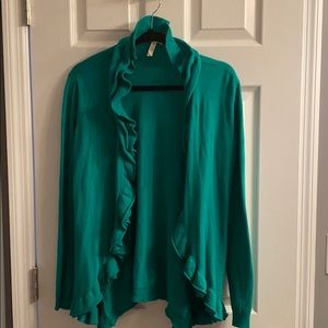 Kelly green cardigan